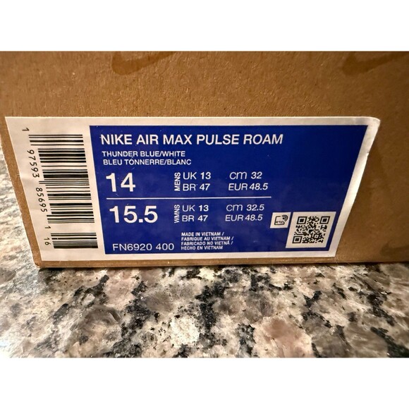 Size 14 Nike Air Max Pulse Roam Thunder Blue White Men Athletic Shoes FN6920-400 main image 7